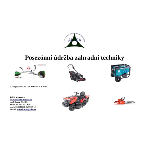 POSEZÓNNÍ ÚDRŽBA 